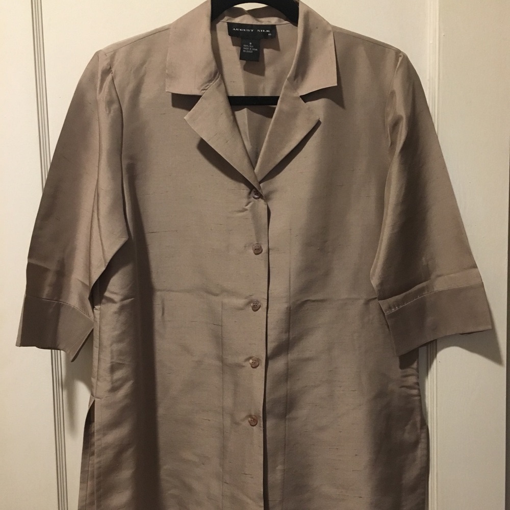 August Silk Button Down - image 1